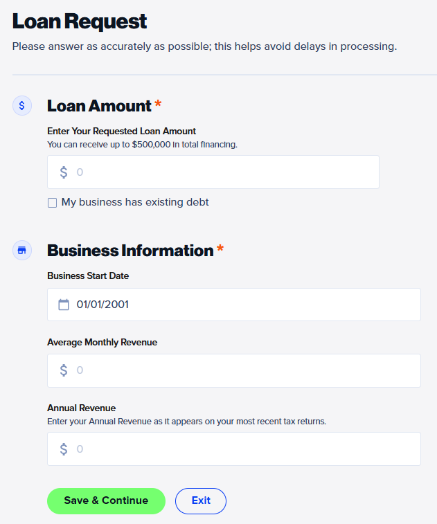 Image of NEWITY Loan Application for SBA Loan