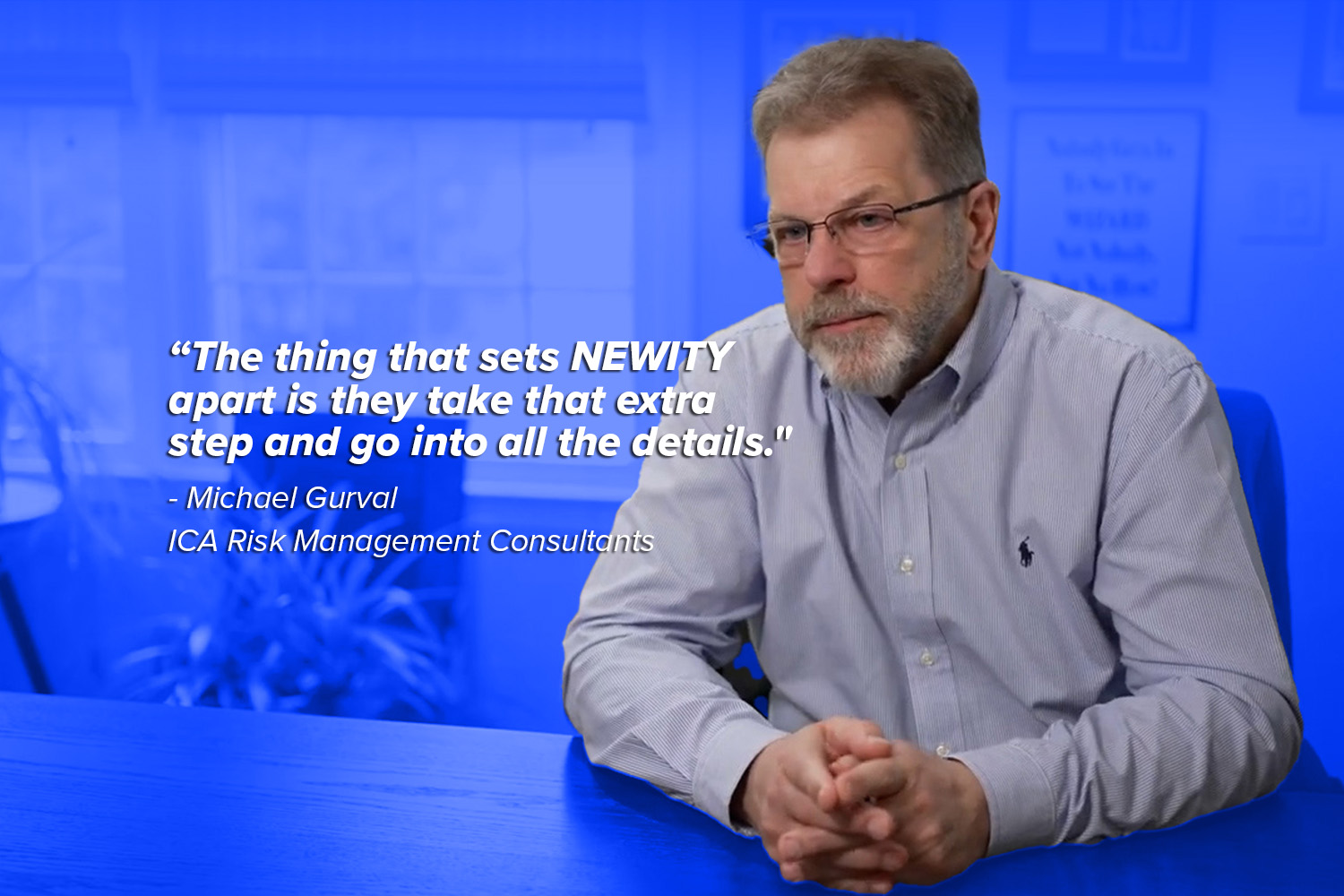 Micheal talking about how NEWITY helped him file for ERC.