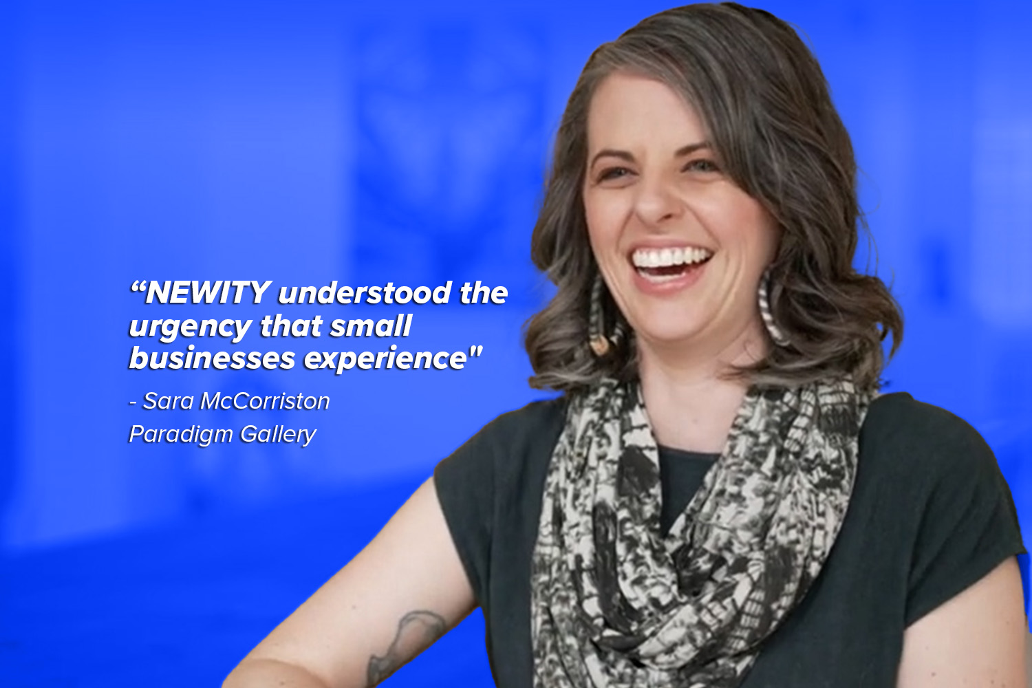 Sara McCorriston, owner of Paradigm Gallery.